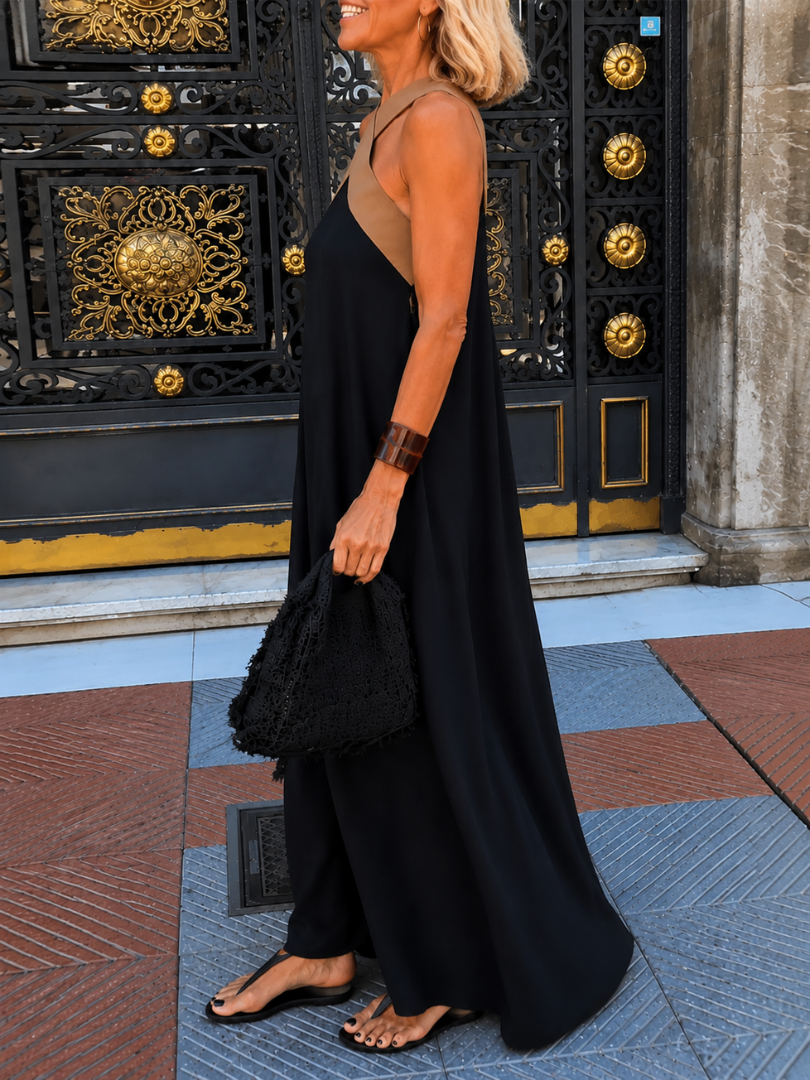 MOREAU LYON | ROBE MAXI BICOLOR POUR FEMMES