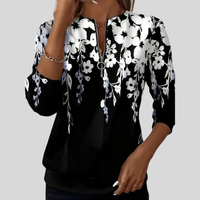 Crimson™ | Sweat à zip avec imprimé floral