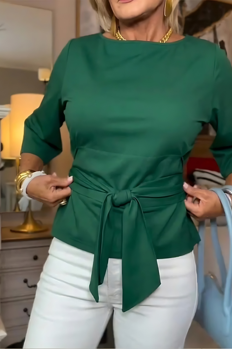VIDAL BORDEAUX | TOP À NOUER À LA TAILLE POUR FEMMES