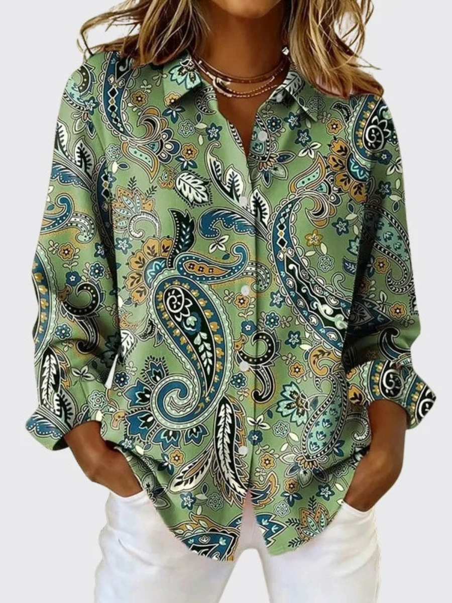 VIDAL BORDEAUX | BLOUSE À IMPRIMÉ PAISLEY POUR FEMMES