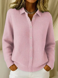 Camille™ | Cardigan Boutonné en Tricot Texturé