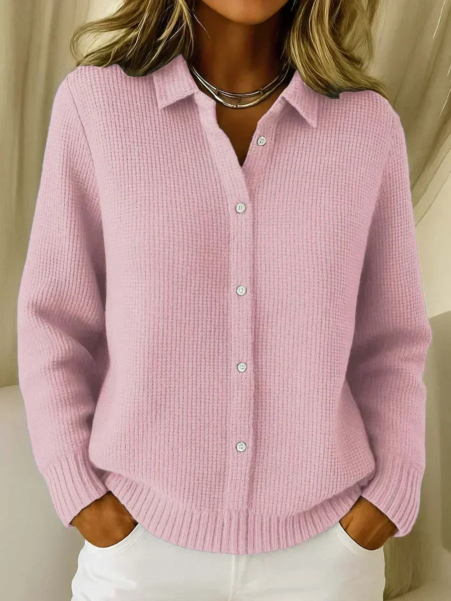 Camille™ | Cardigan Boutonné en Tricot Texturé