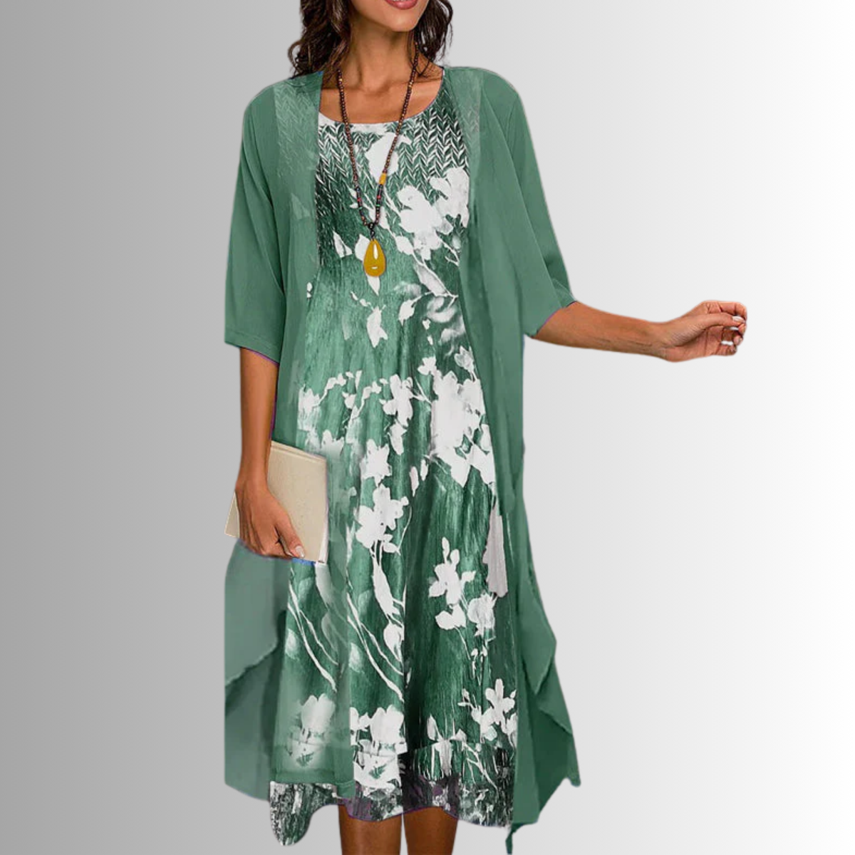 MOREAU LYON | ROBE MIDI SUPERPOSÉE POUR FEMMES