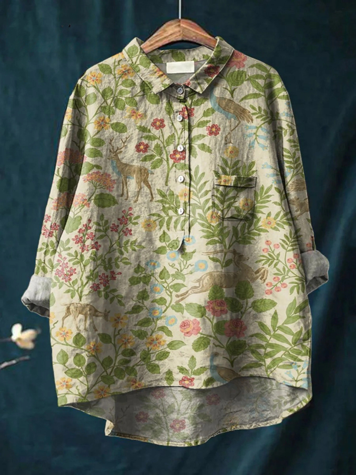 Géorgie - Blouse Fleur Lumineuse