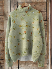 Cora | Pull à col montant floral