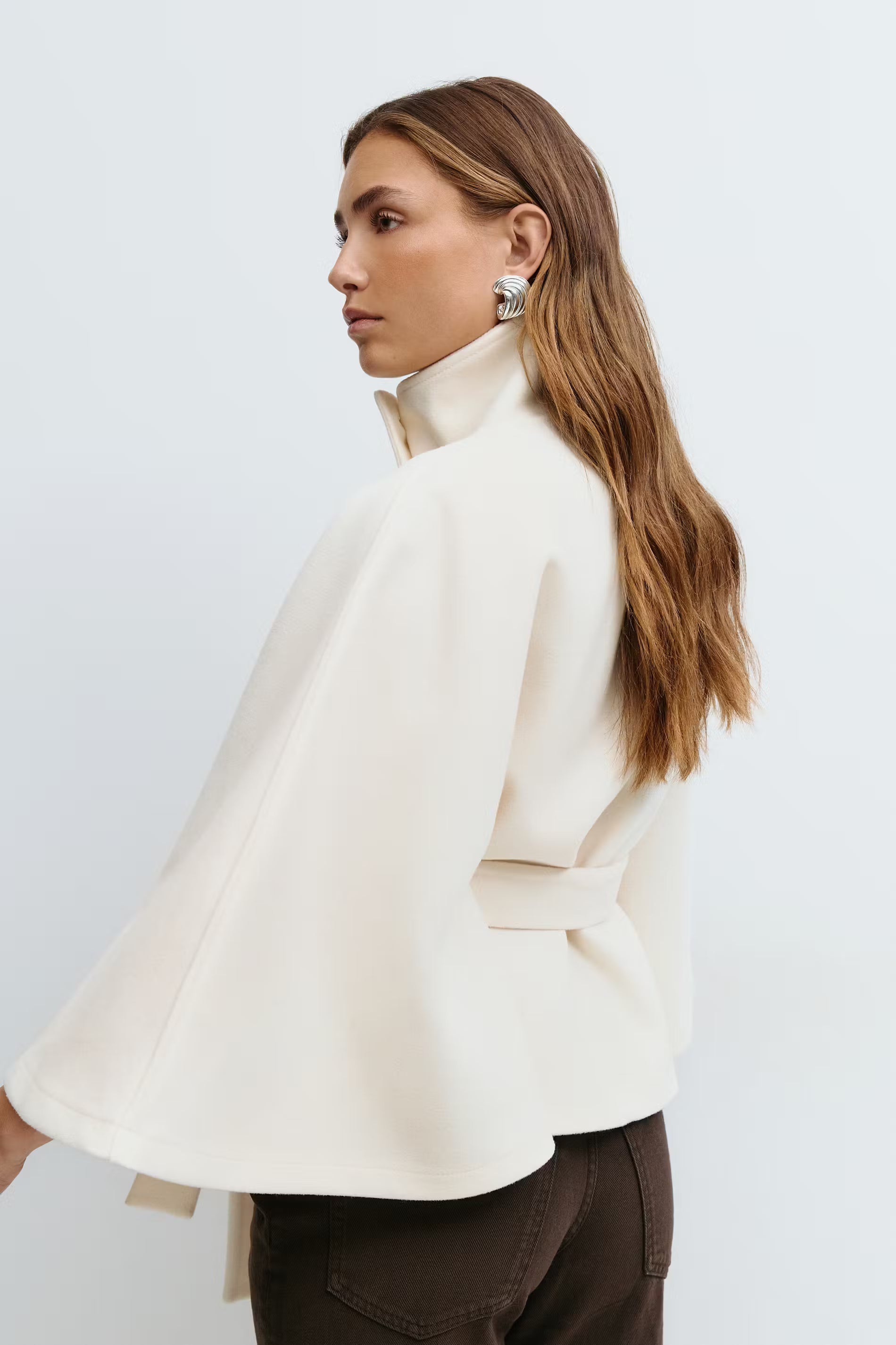 VIDAL BORDEAUX | MANTEAU CAPE À CEINTURE POUR FEMMES