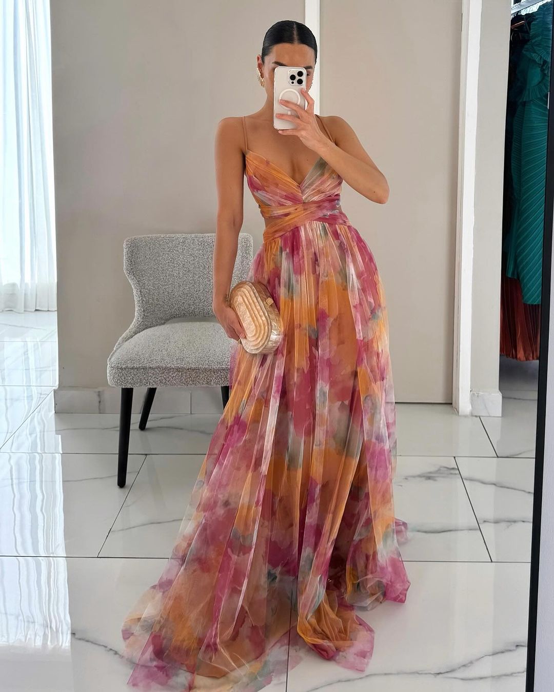 MOREAU LYON | ROBE MAXI FLORALE POUR FEMMES