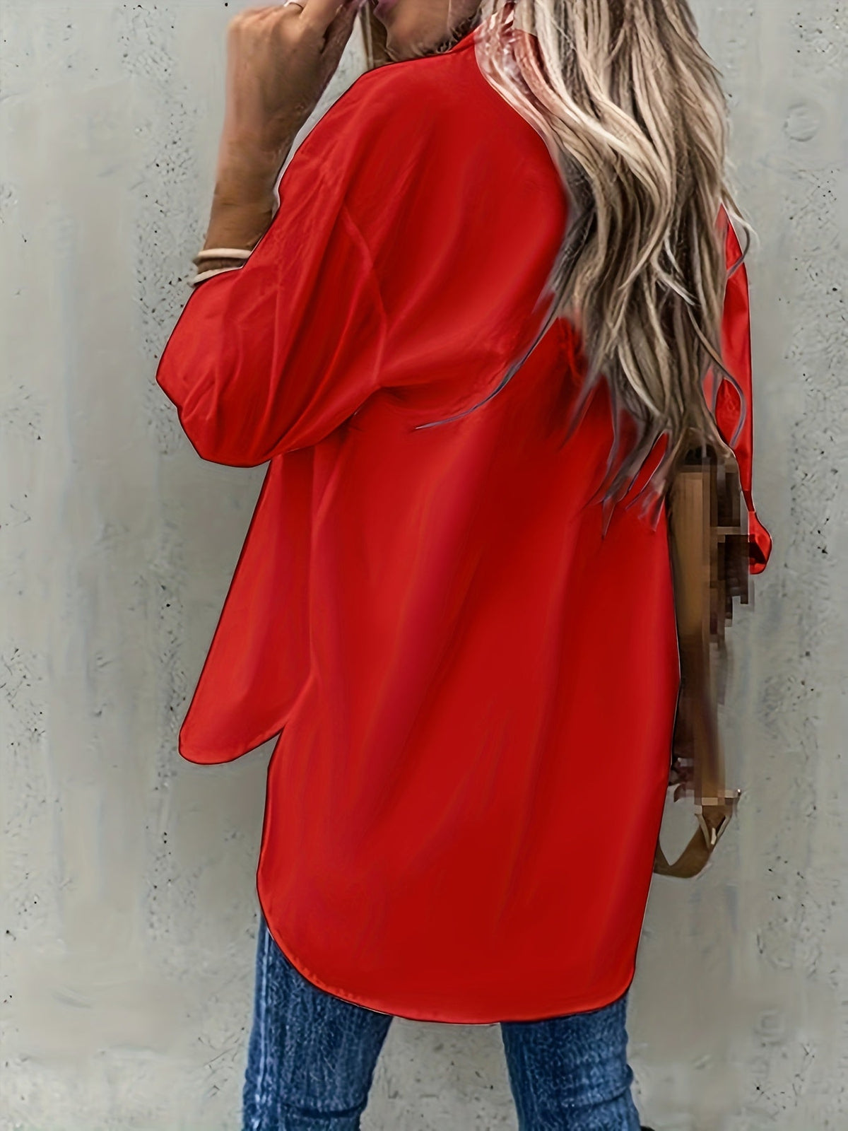 VIDAL BORDEAUX | BLOUSE À MANCHES CHIC QUOTIDIENNE POUR FEMMES