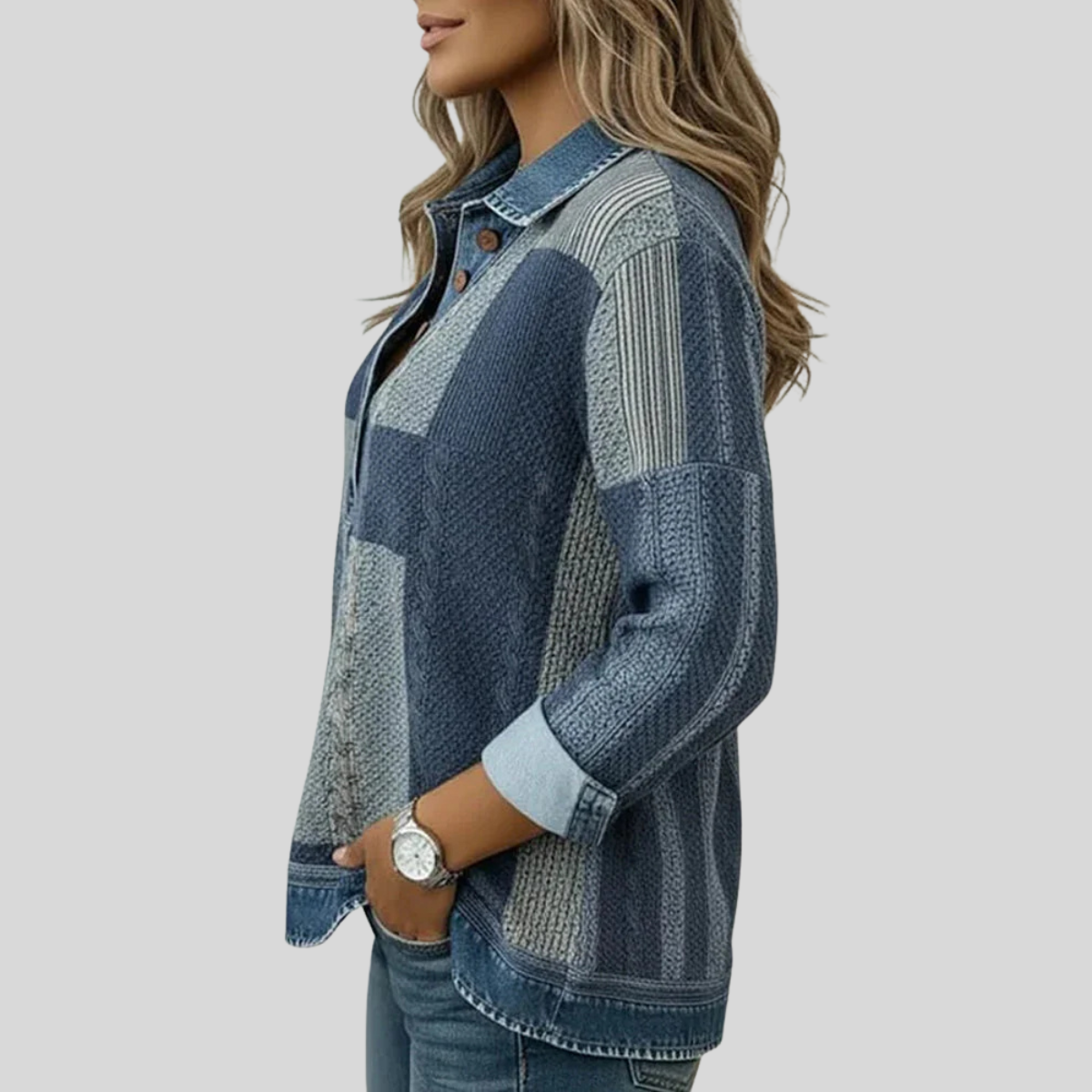 Meridell™ | Sweat à imprimé colorblock