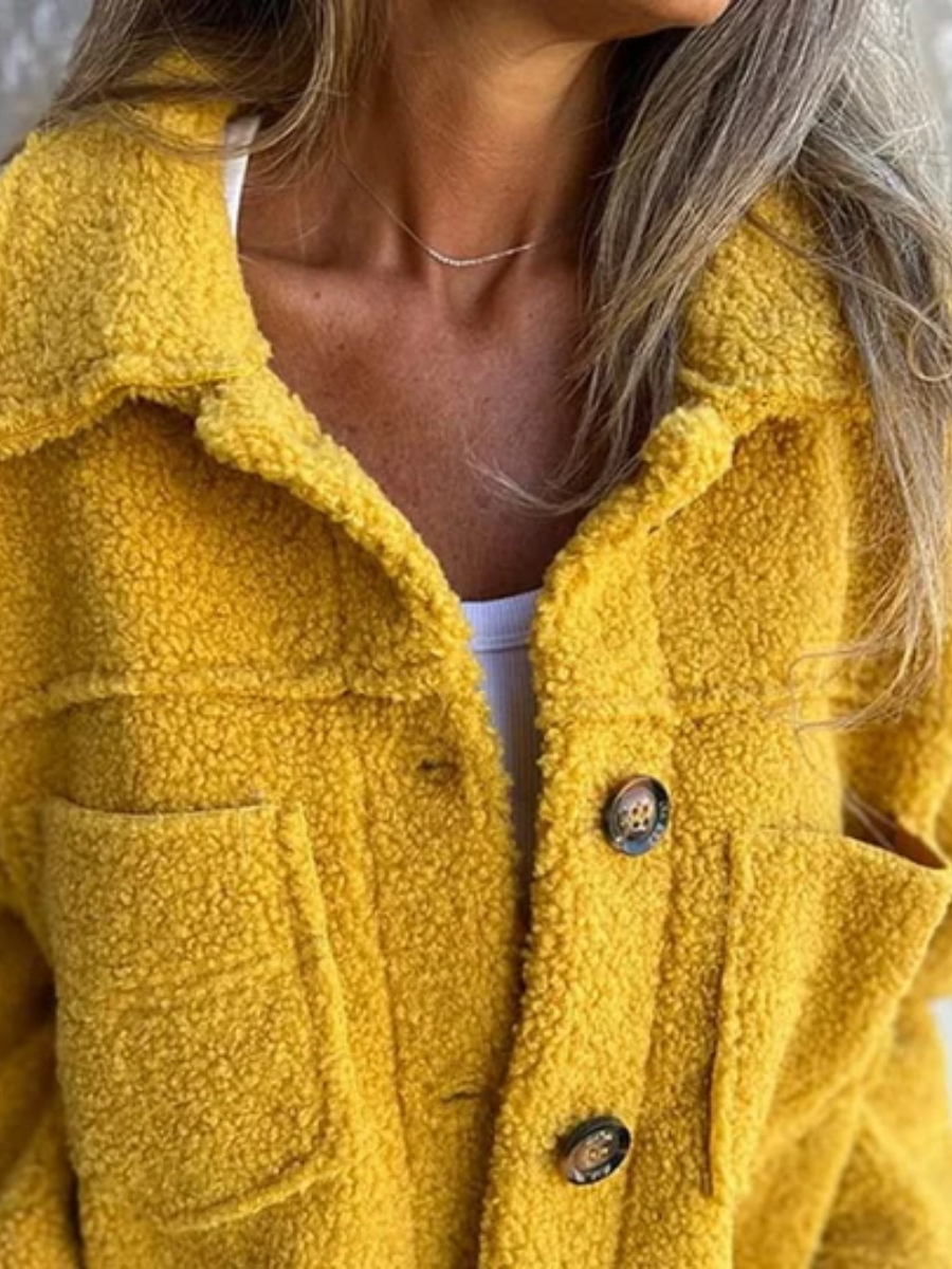 VIDAL BORDEAUX | MANTEAU À BOUTONS TEXTURÉ POUR FEMMES