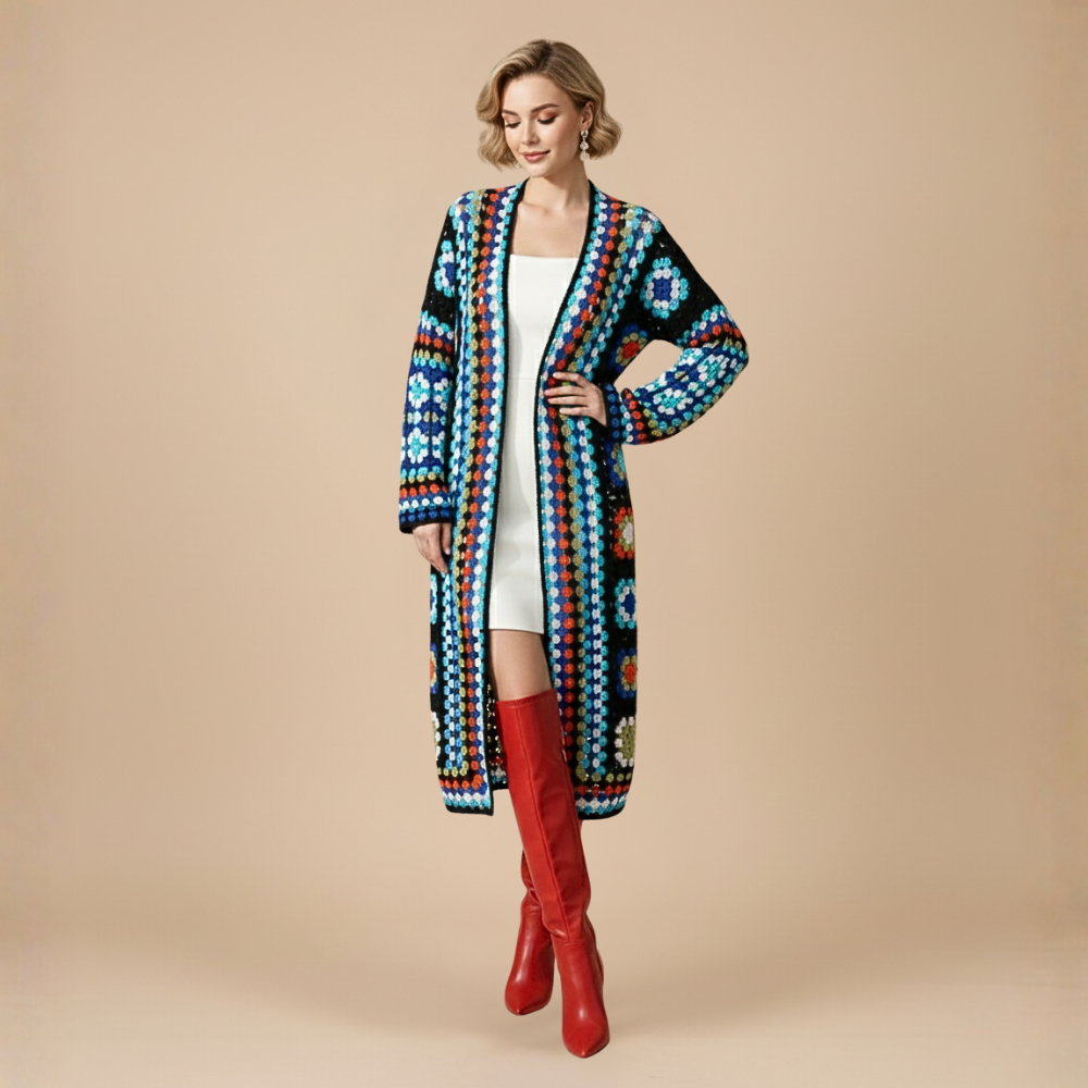 Cardigan Long Bohemian Femme