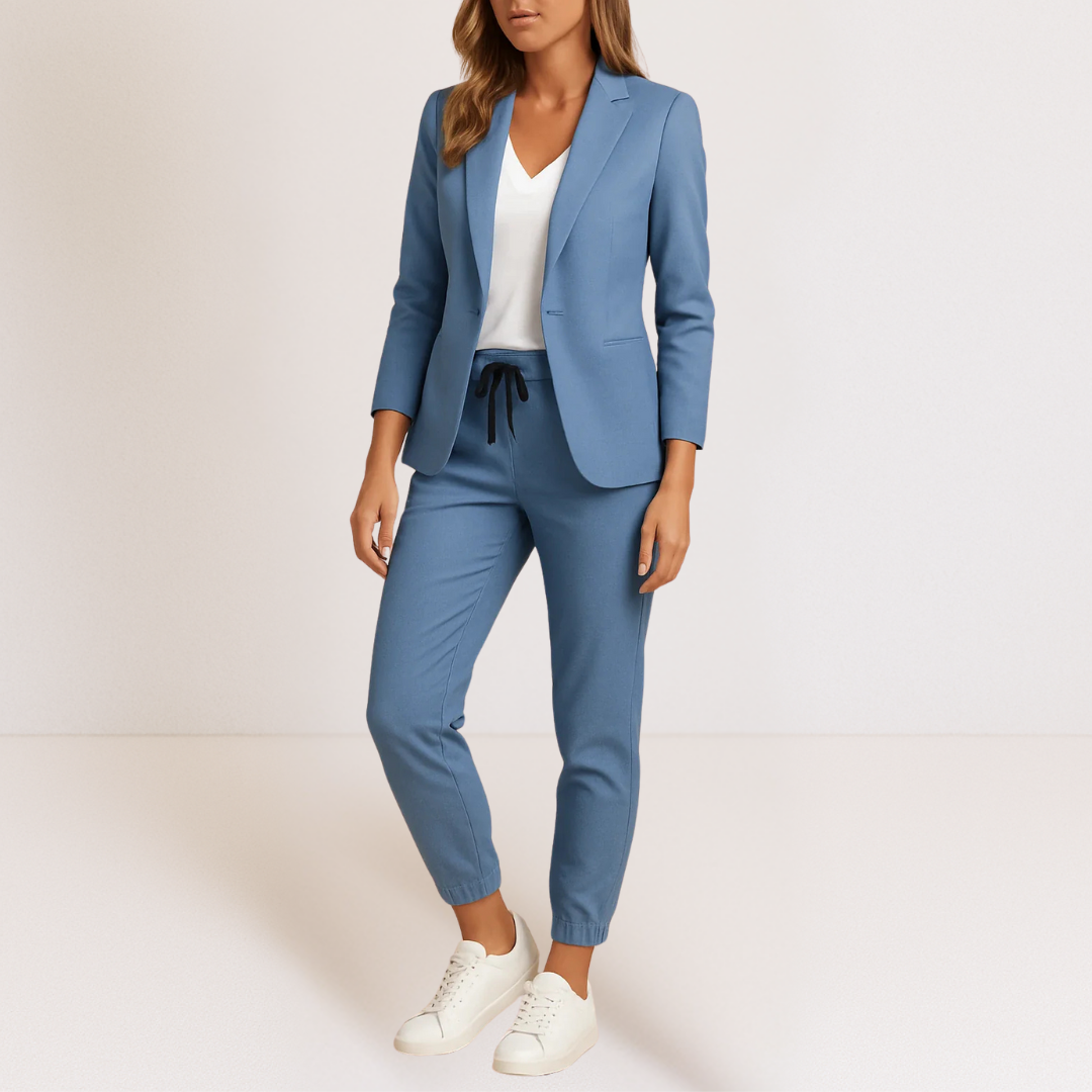 MOREAU LYON | ENSEMBLE COORDONNE BLAZER ET JOGGER SMART CLASSIC POUR FEMME