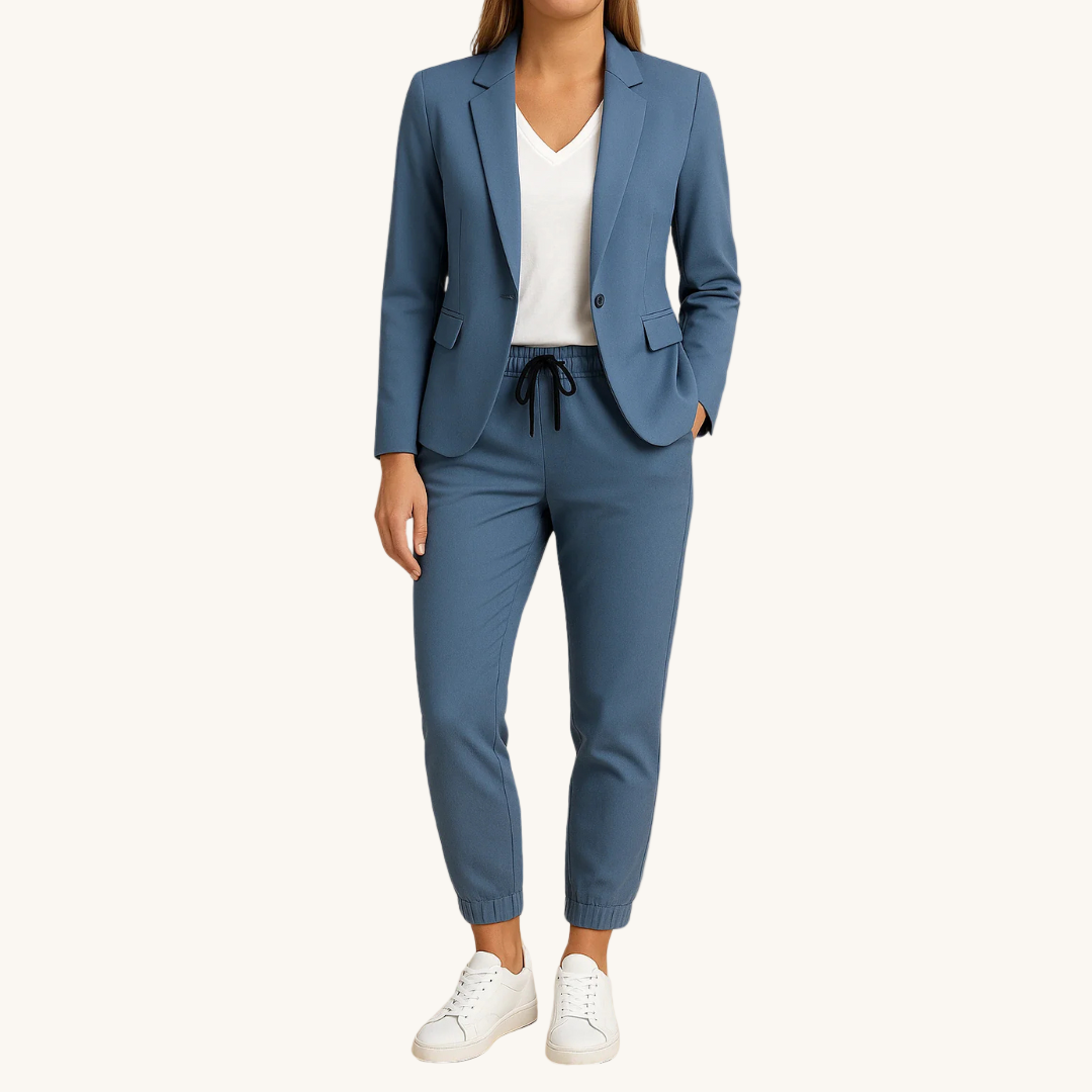 MOREAU LYON | ENSEMBLE COORDONNE BLAZER ET JOGGER SMART CLASSIC POUR FEMME