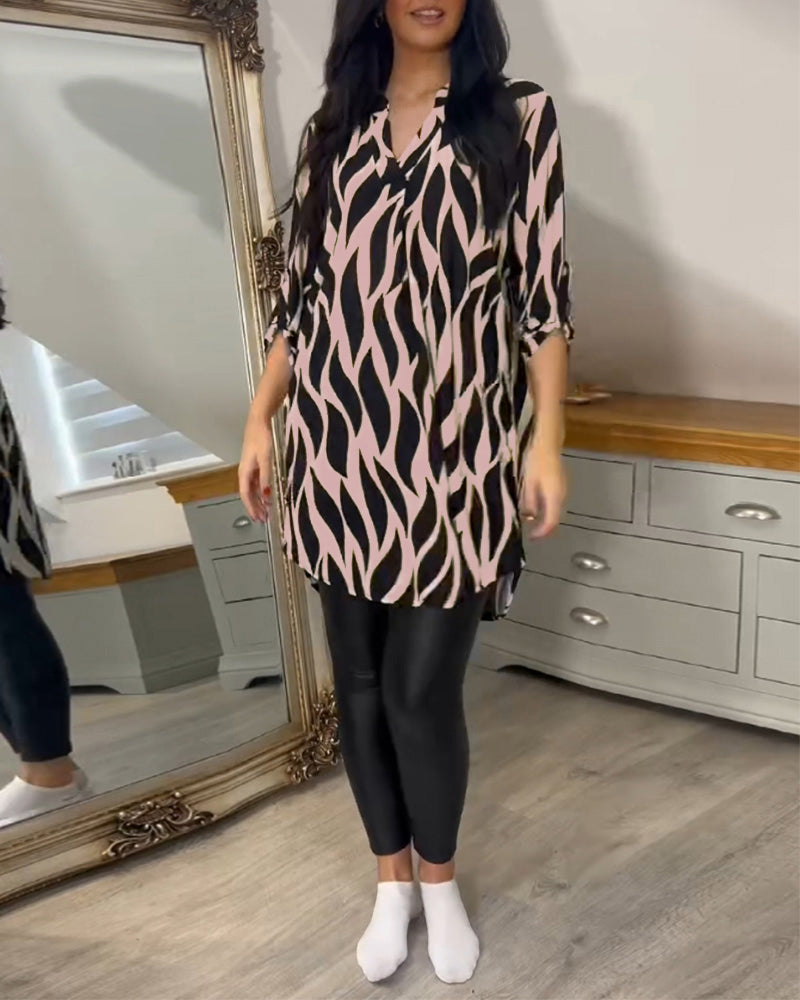 VIDAL BORDEAUX | BLOUSE CHIC IMPRIMÉE POUR FEMMES