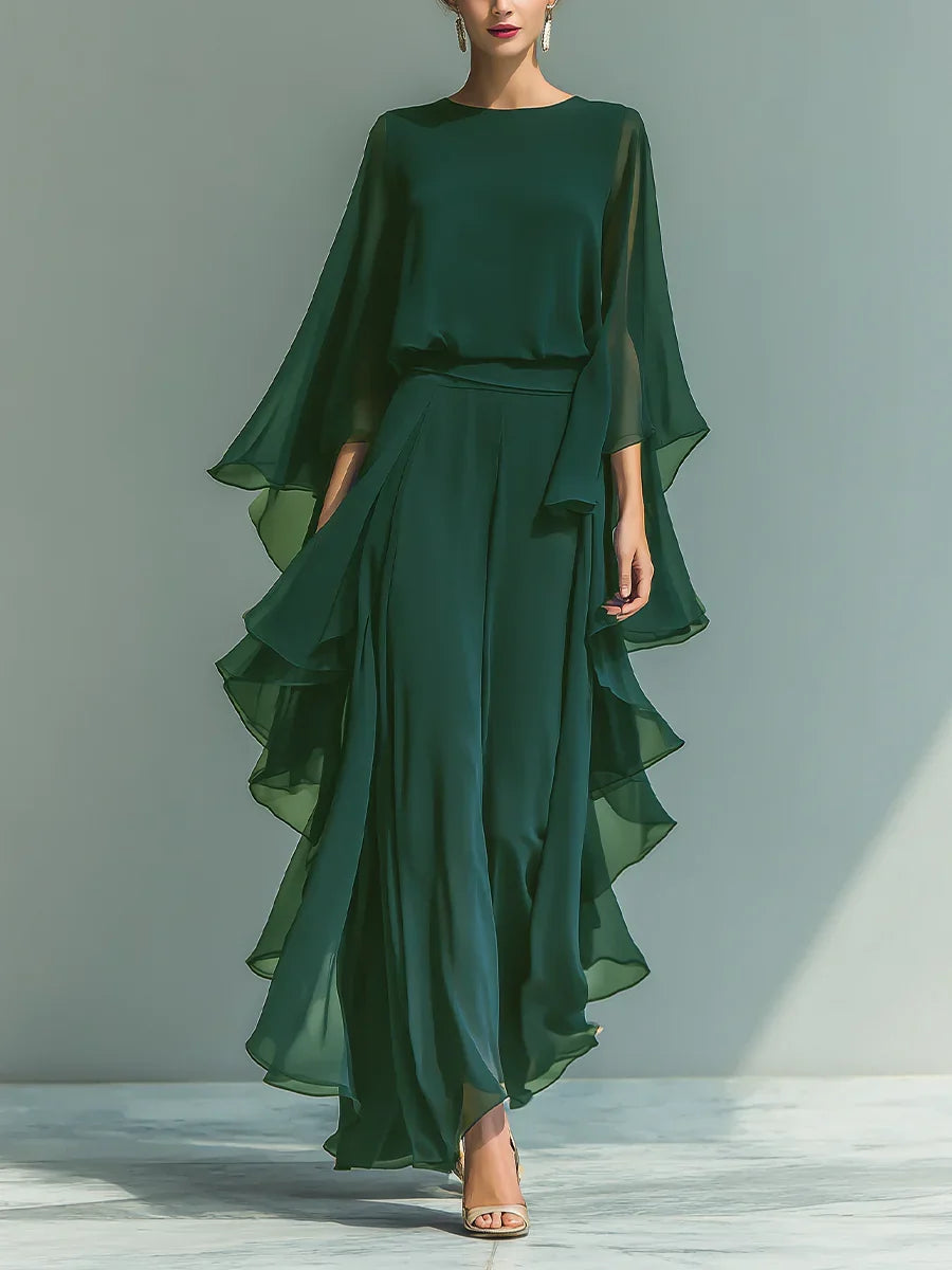 MOREAU LYON | ENSEMBLE CHIFFON PANTALON POUR FEMMES