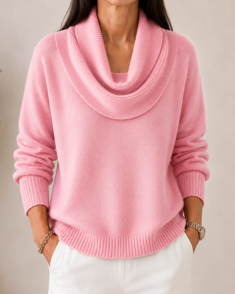 Caralina™ | Pull Tricoté Élégant à Col Bénitier