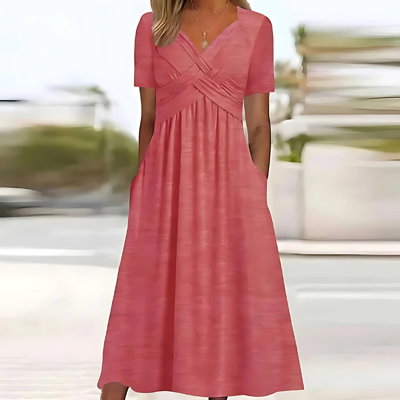 VIDAL BORDEAUX | ROBE MIDI INTEMPORELLE POUR FEMMES