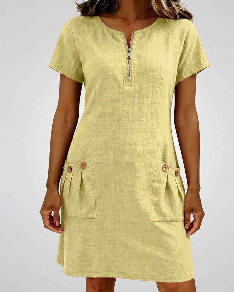MOREAU LYON | ROBE À POCHES ZIPPÉES POUR FEMMES