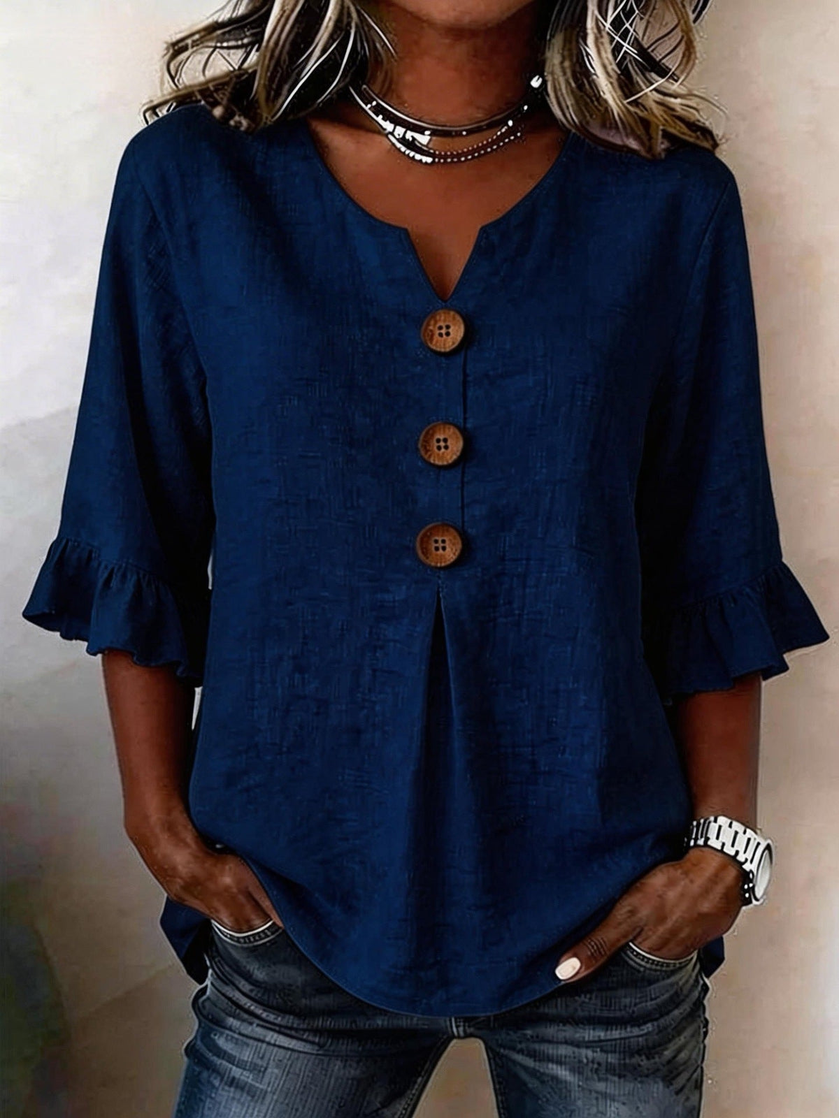 VIDAL BORDEAUX | BLOUSE À VOLANTS ROMANTIQUE POUR FEMMES