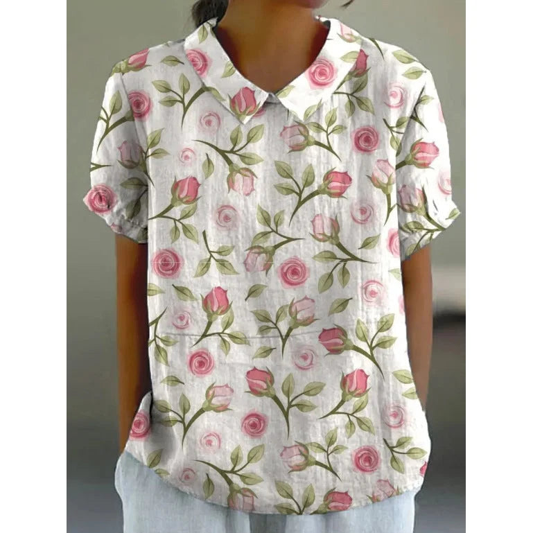 VIDAL BORDEAUX | CHEMISE FLORALE PRINTEMPS POUR FEMMES