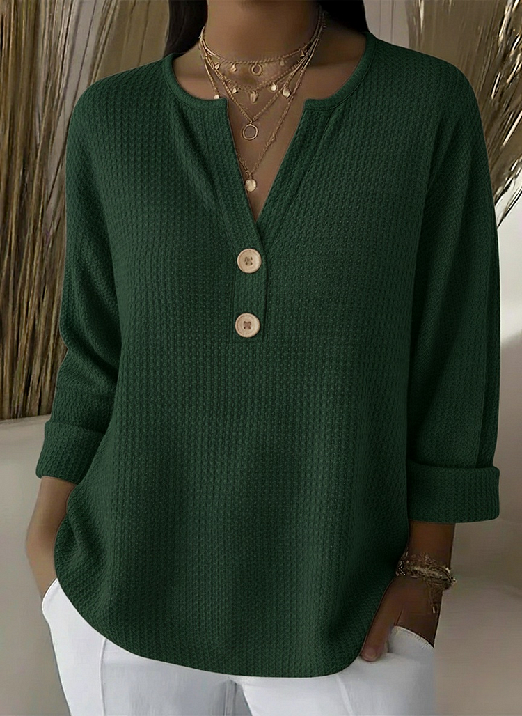 Lucinda™ | Haut à Boutons Henley