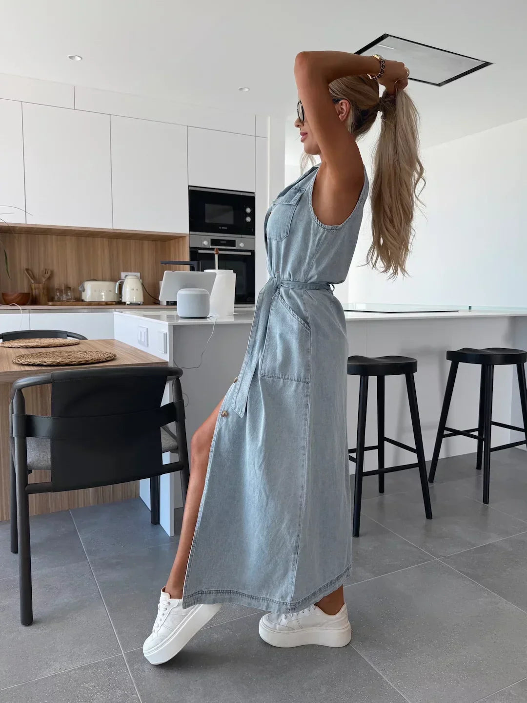MOREAU LYON | ROBE EN JEAN MODERNE POUR FEMME