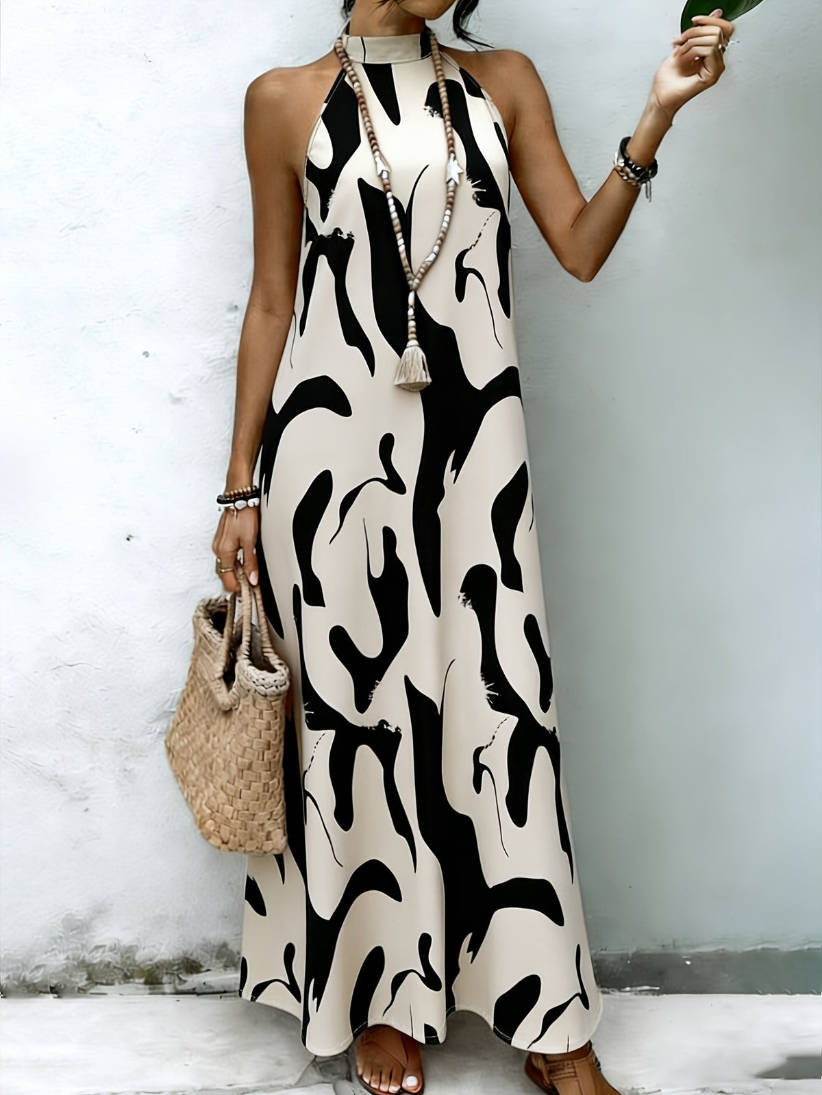 MOREAU LYON | ROBE MAXI HALTER CHIC POUR FEMMES