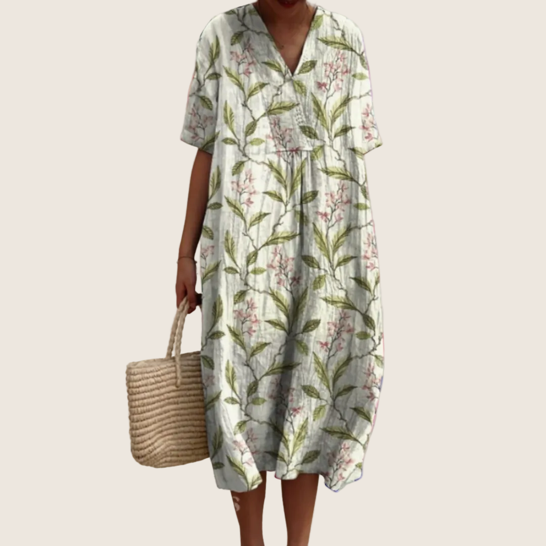 VIDAL BORDEAUX | ROBE D'ÉTÉ FLORALE POUR FEMMES