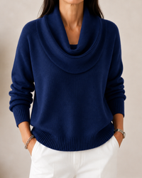 Caralina™ | Pull Tricoté Élégant à Col Bénitier