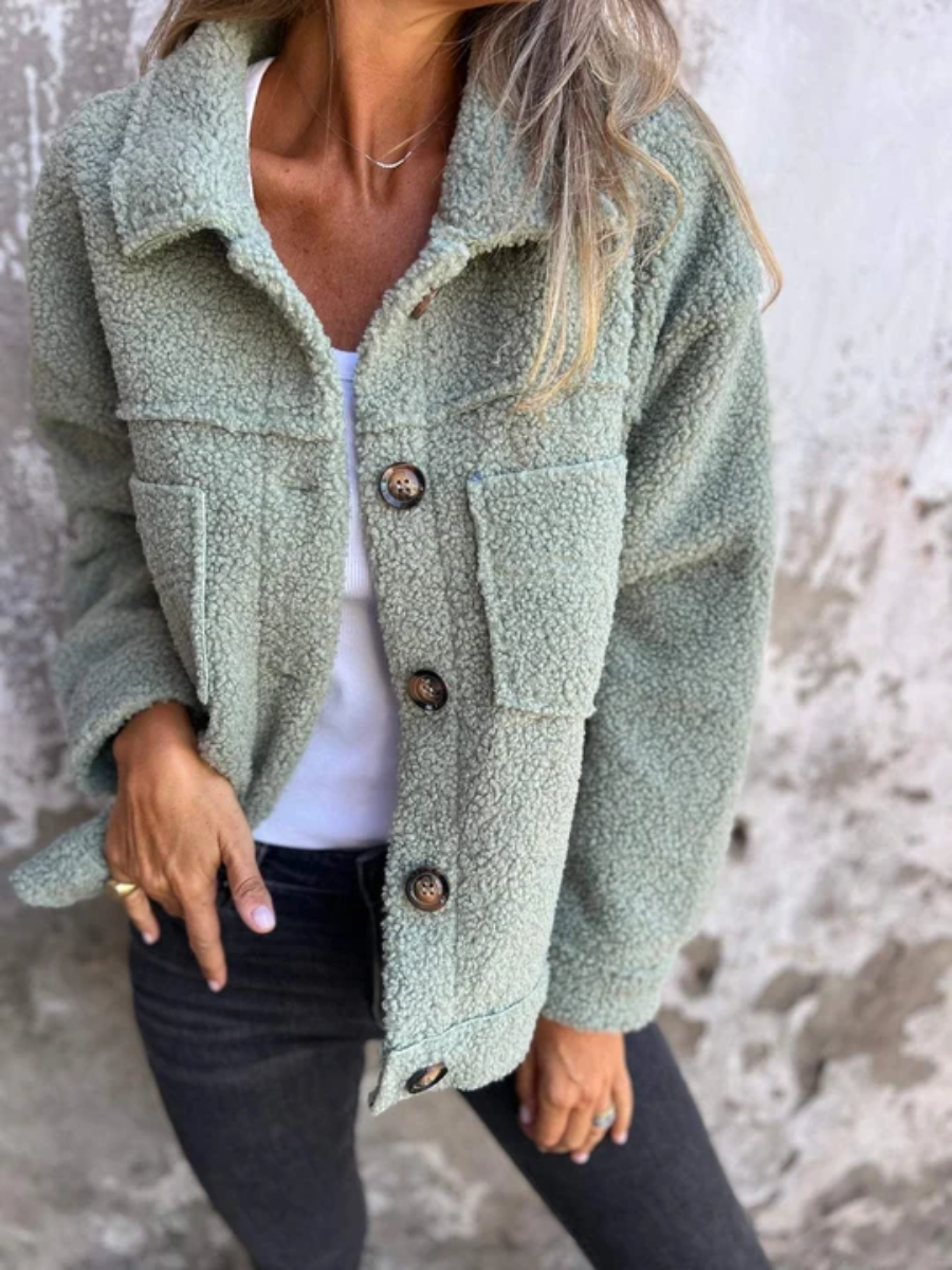 VIDAL BORDEAUX | MANTEAU À BOUTONS TEXTURÉ POUR FEMMES