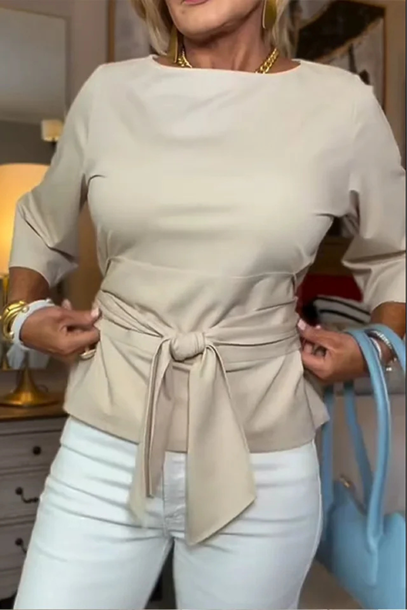 VIDAL BORDEAUX | TOP À NOEUD À LA TAILLE POUR FEMMES
