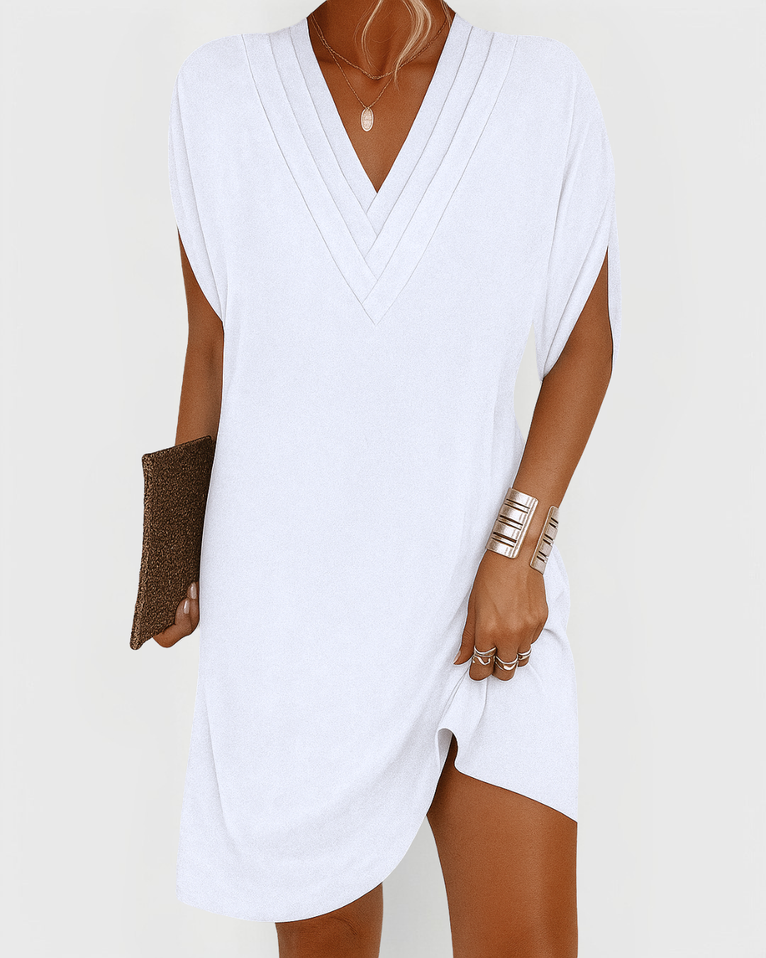 MOREAU LYON | ROBE V-COU CHIC POUR FEMMES