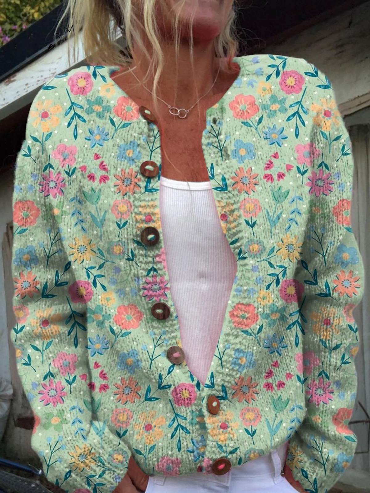 Foxfield™ | Cardigan floral vintage pour femmes