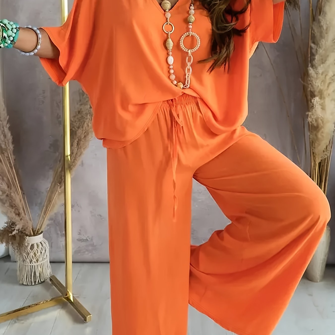 MOREAU LYON | ENSEMBLE CHIC À COL EN V POUR FEMMES