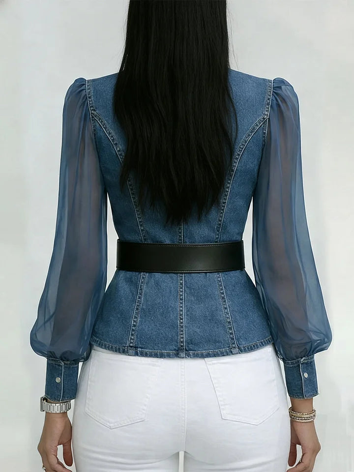 VIDAL BORDEAUX | BLOUSE EN JEAN POUR FEMME
