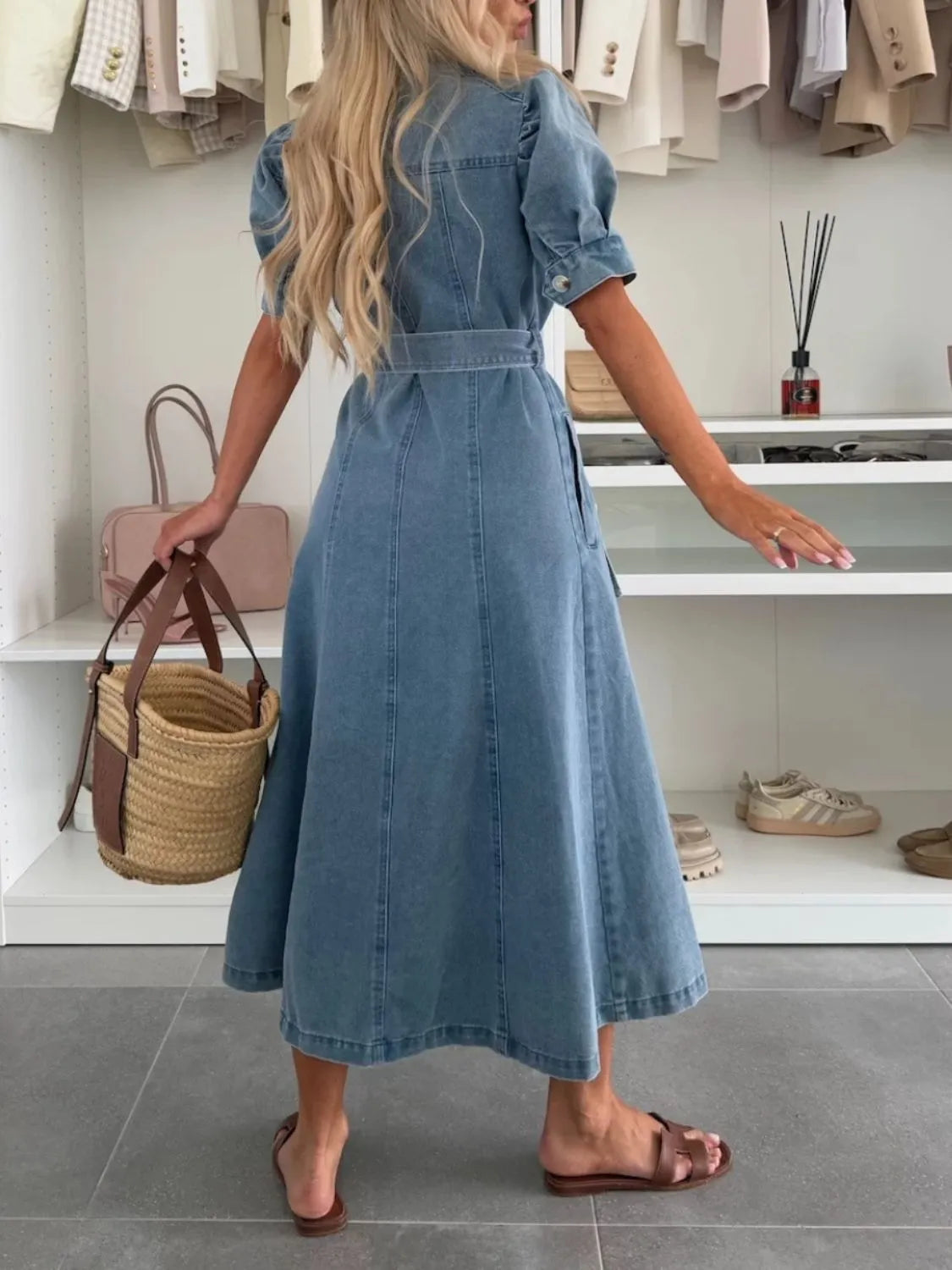 MOREAU LYON | ROBE CHEMISE EN DENIM POUR FEMMES