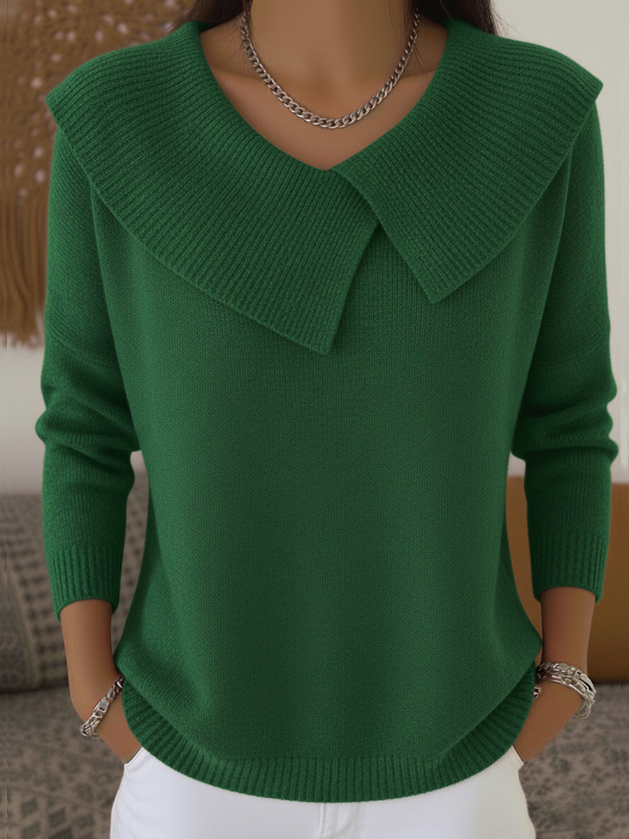 VIDAL BORDEAUX | PULL COL CLASSIQUE POUR FEMME
