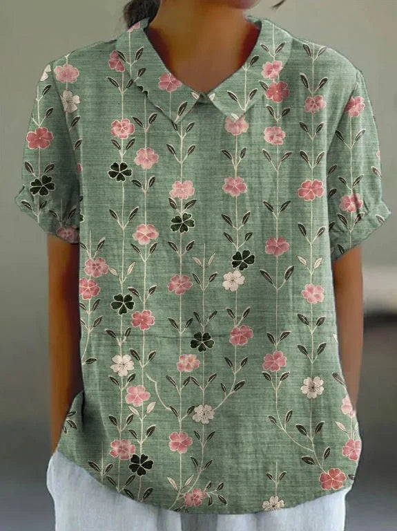 VIDAL BORDEAUX | CHEMISE FLORALE PRINTEMPS POUR FEMMES