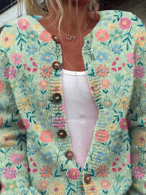 Foxfield™ | Cardigan floral vintage pour femmes