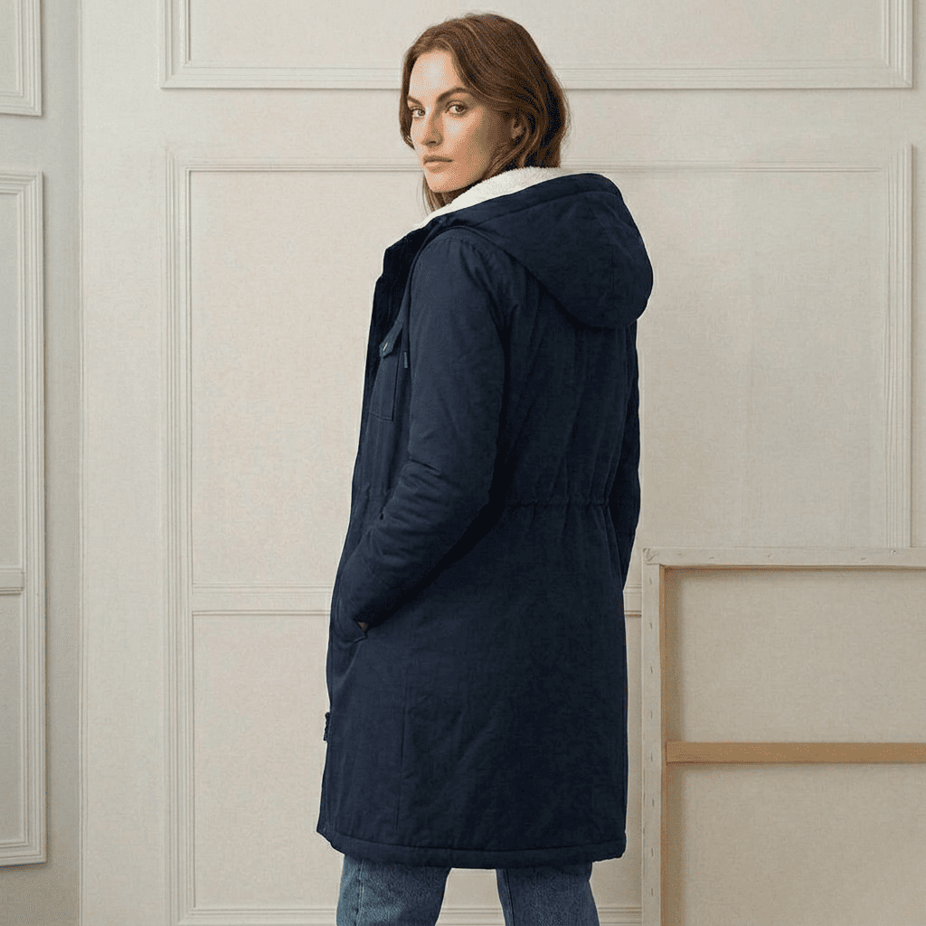 VIDAL BORDEAUX | PARKA D'HIVER DOUBLÉE EN POLAIRE POUR FEMMES
