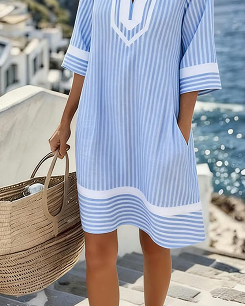 MOREAU LYON | ROBE MINI RAYÉE POUR FEMMES
