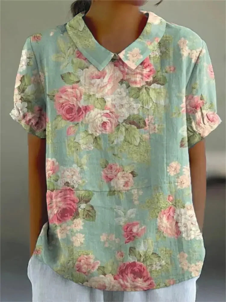 VIDAL BORDEAUX | CHEMISE FLORALE PRINTEMPS POUR FEMMES