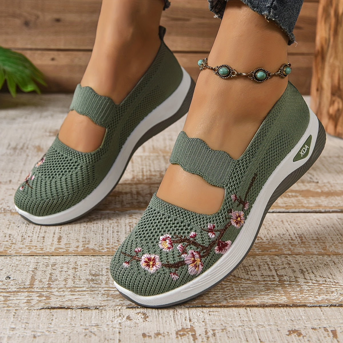 MOREAU LYON | BASKETS FLORALE EMBROIDÉES POUR FEMMES