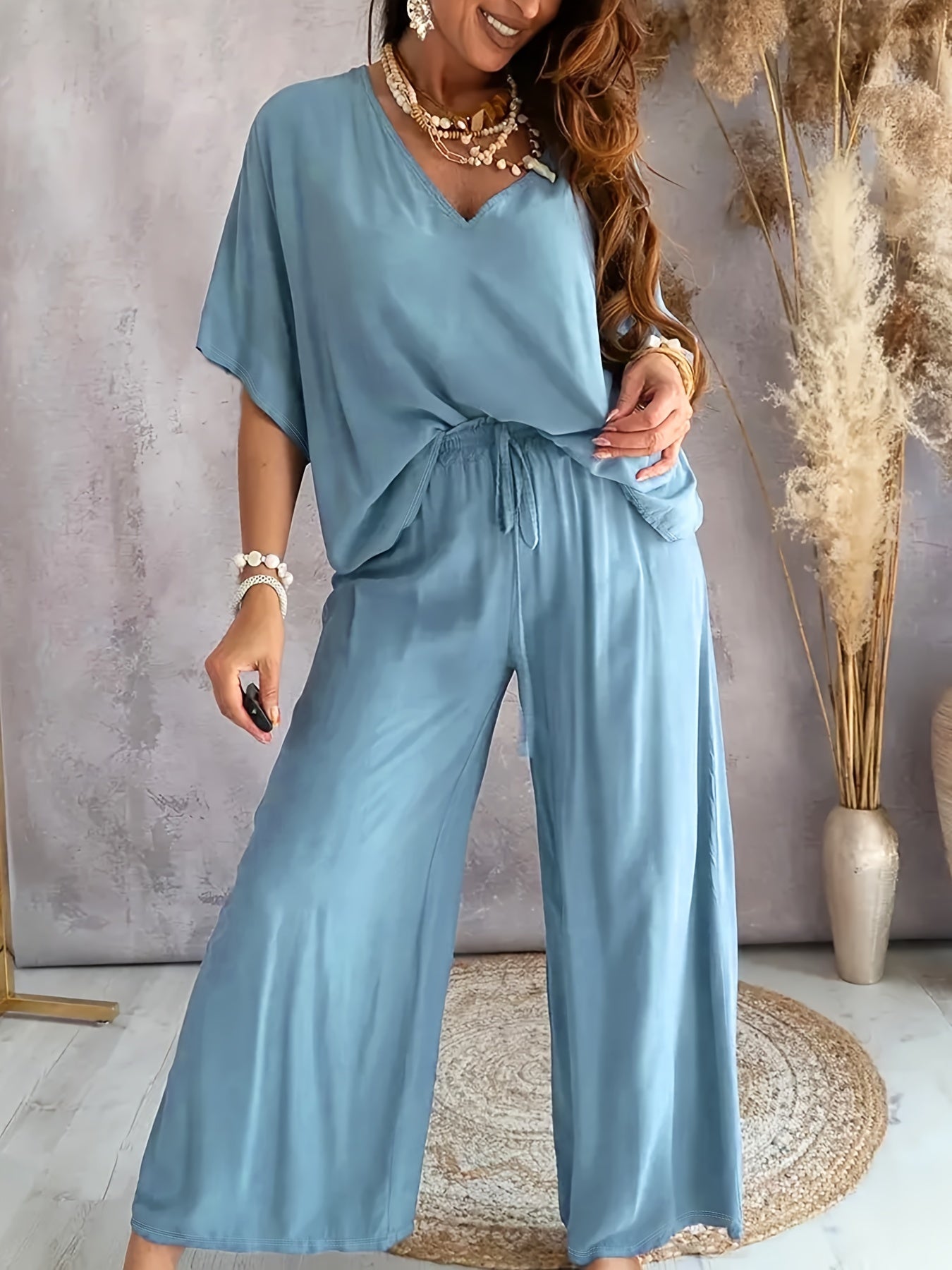 MOREAU LYON | ENSEMBLE CHIC À COL EN V POUR FEMMES