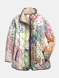 Suri | Veste Matelassée Imprimée Florale Décontractée