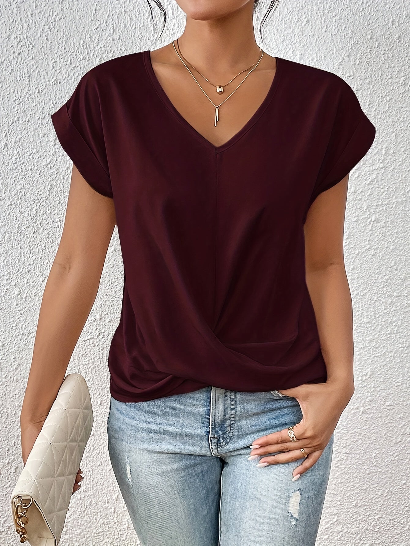 VIDAL BORDEAUX | T-SHIRT COEUR POUR FEMMES