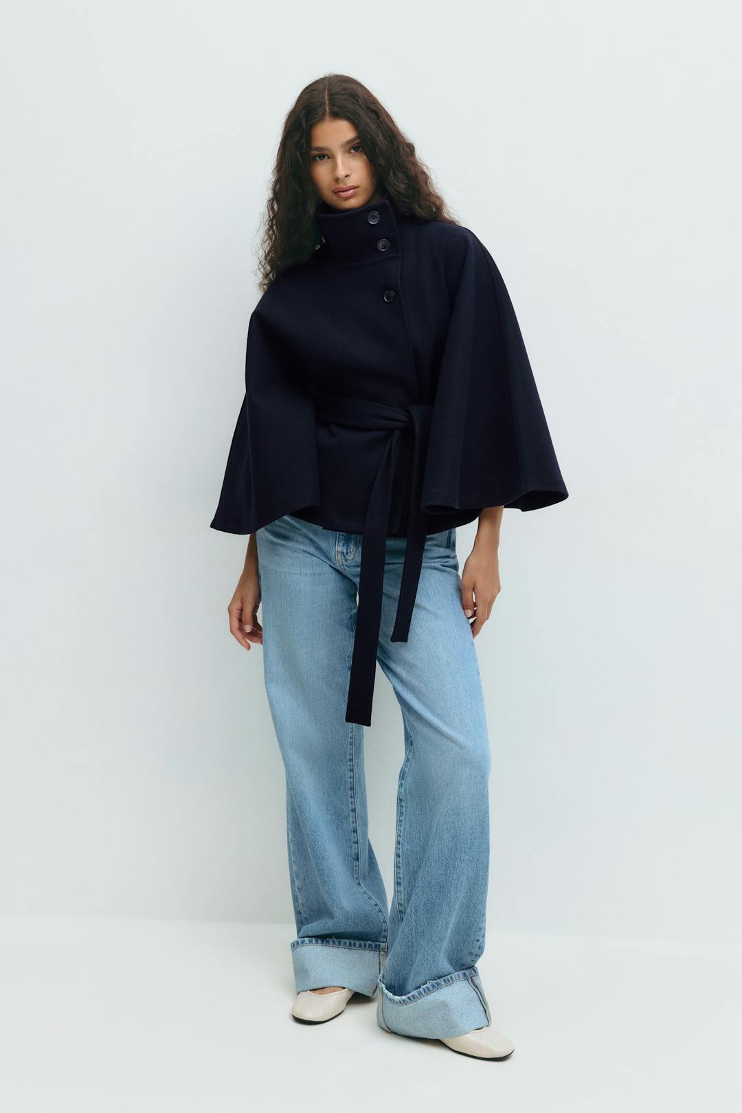 VIDAL BORDEAUX | MANTEAU CAPE À CEINTURE POUR FEMMES
