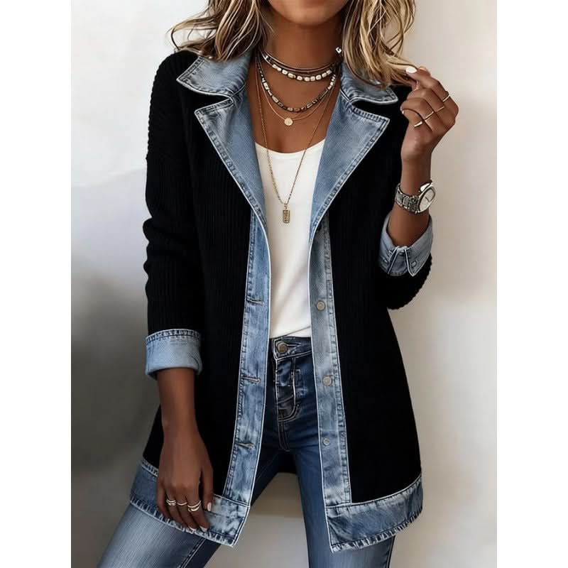 Celine | Veste Tailleur à Bord Contrasté