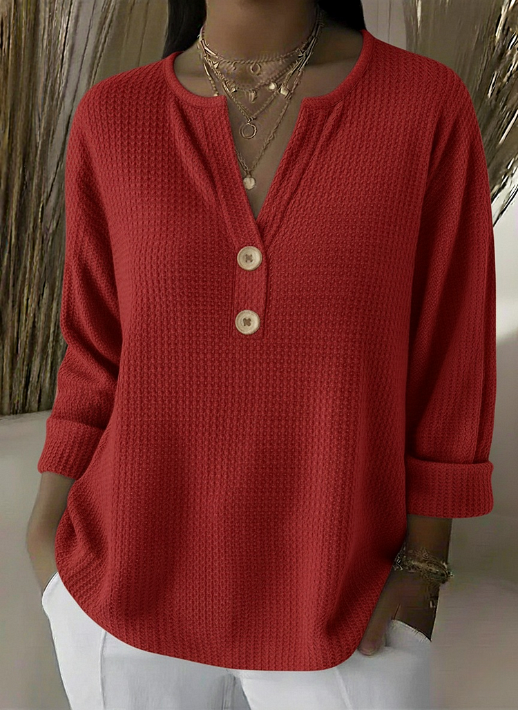 Lucinda™ | Haut à Boutons Henley