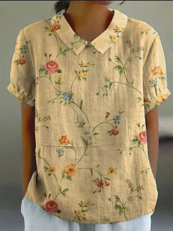 VIDAL BORDEAUX | CHEMISE FLORALE PRINTEMPS POUR FEMMES